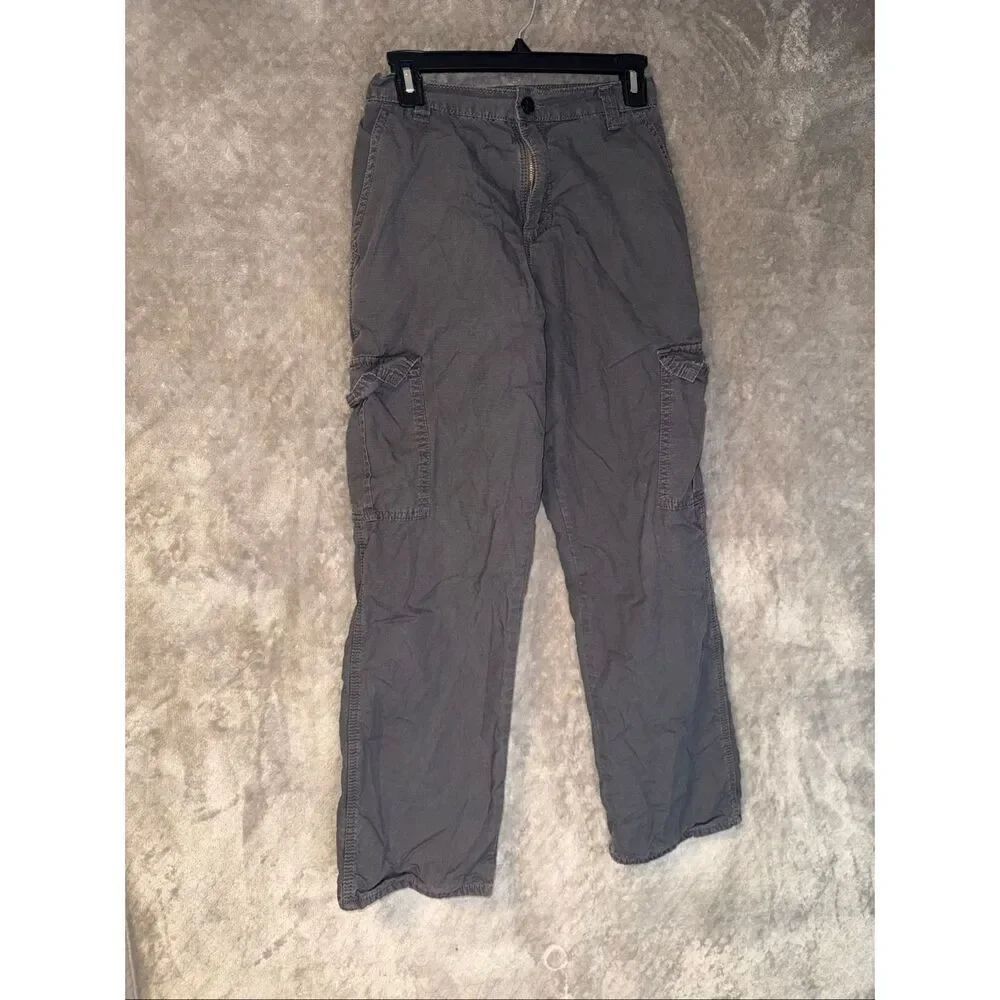 Wrangler Boys 16R Flannel Lined Cargo Pants Hiking Outdoors Camping #769
